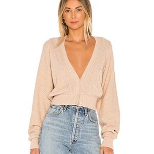 Free People Moon River Cardigan in Neutral